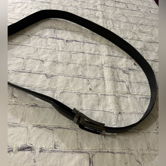 COMFORT CLICK MENS BLACK LEATHER WITH SIMULATED GRAIN COATING BELT SIZE 48 - Picture 11 of 11